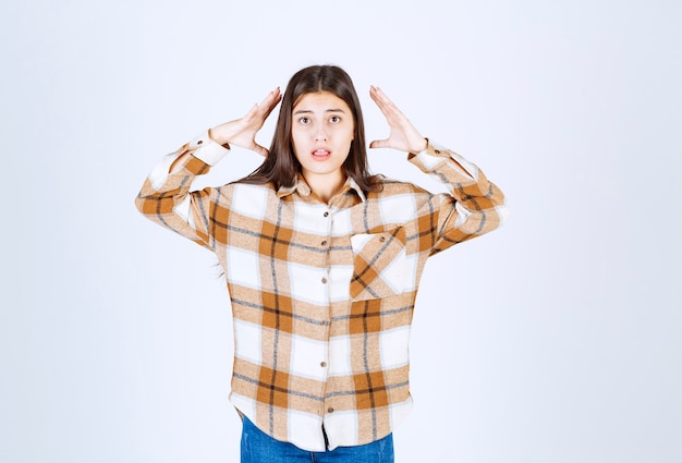 a young girl model standing 