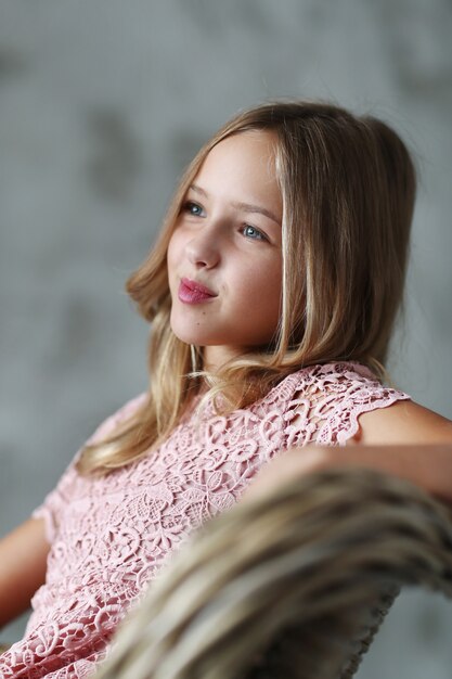 Young girl posing