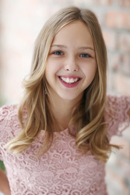 Young girl posing