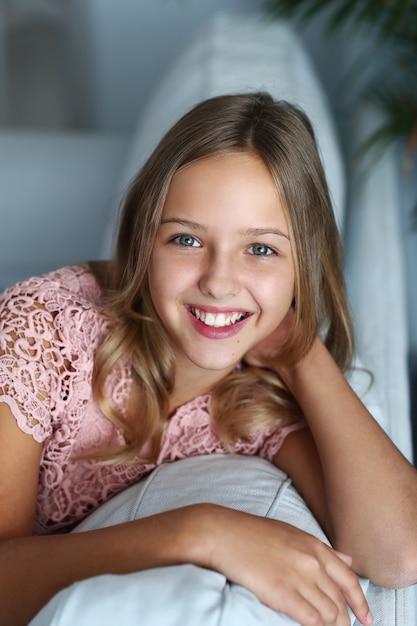 Young girl posing