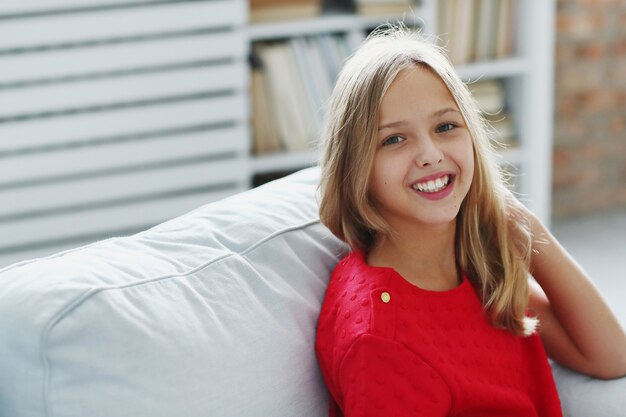 Young girl posing