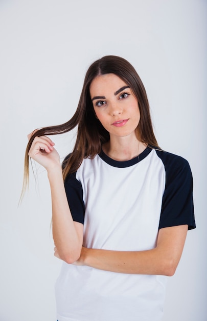 Young girl posing