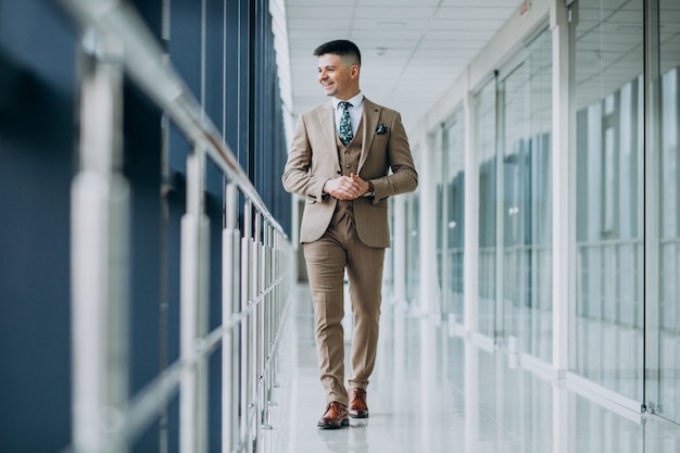 Young handsome man alone at the office