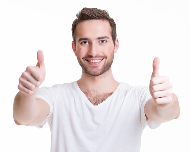 White Man Thumbs Up Images - Free Download on Freepik