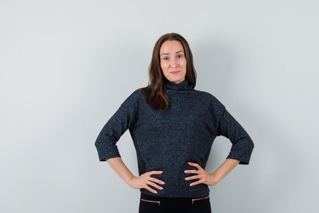 Young lady in shirt