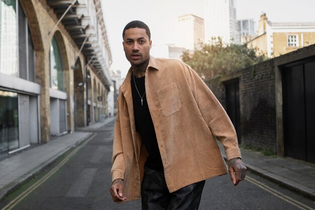 Young man on london streets