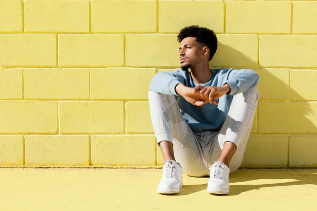 Young man posing outdoor