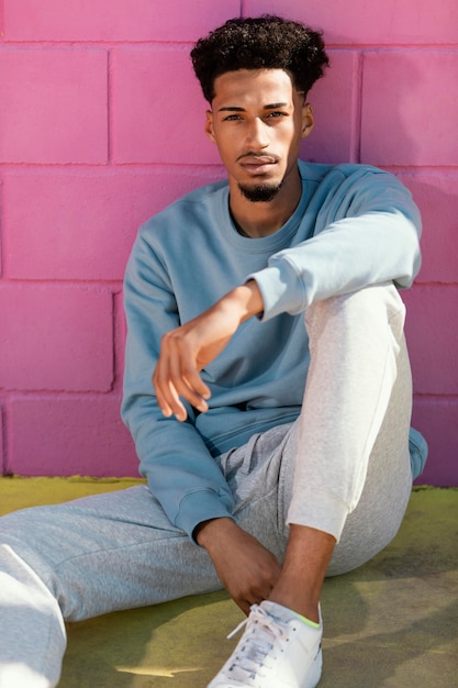 Young man posing outdoor