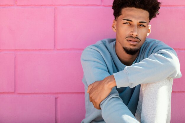 Young man posing outdoor