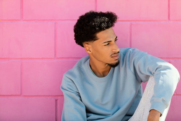 Young man posing outdoor