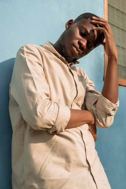 Young man posing outdoor