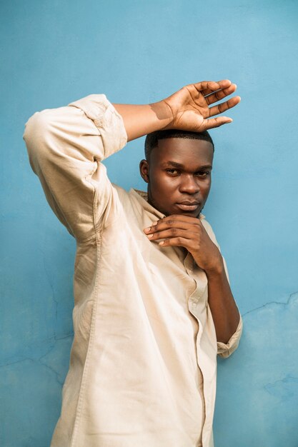 Young man posing outdoor