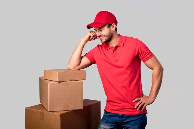 Young man resting