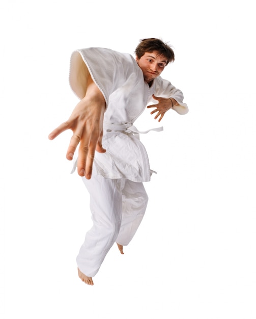 Free photo young man wearing kimono