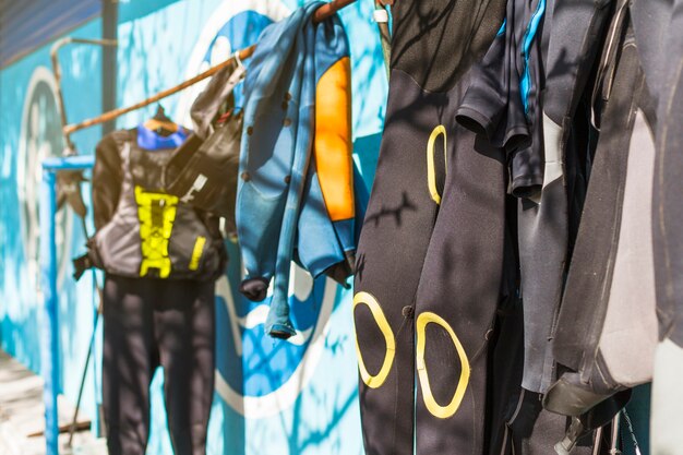 Young man with kitesurf board