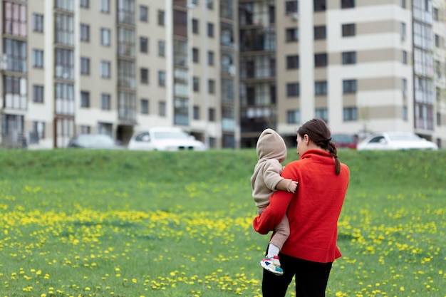 Young mother with her child