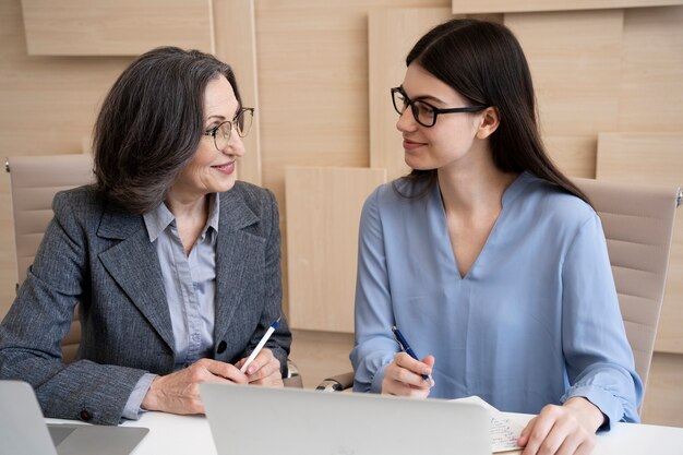 Young person during intership