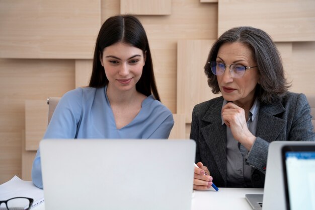 Young person during intership