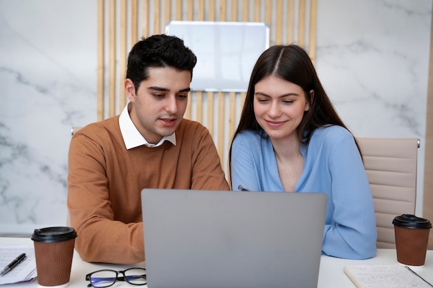 Young person during intership