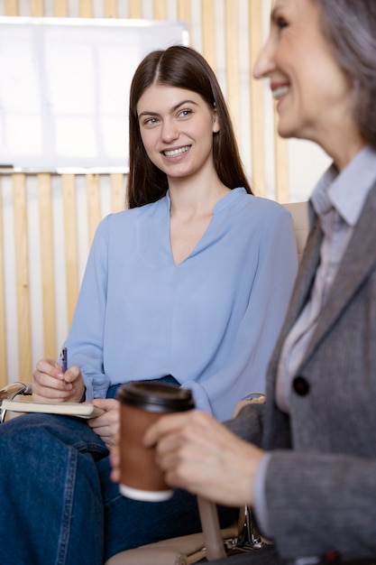 Young person during intership