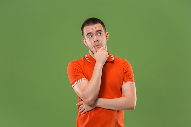 Young serious thoughtful businessman