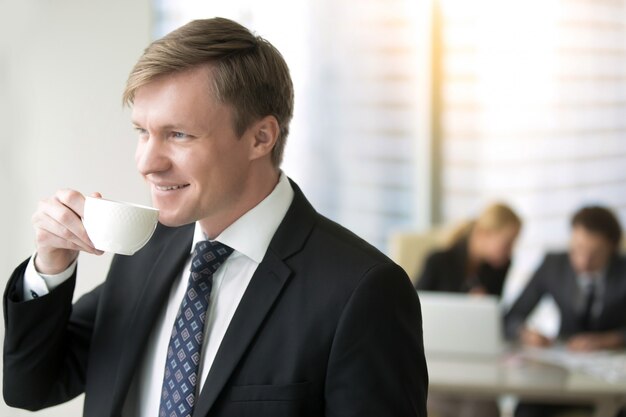 Free Photo young successful businessman
