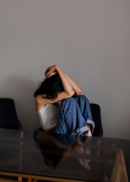 young woman dealing with anxiety