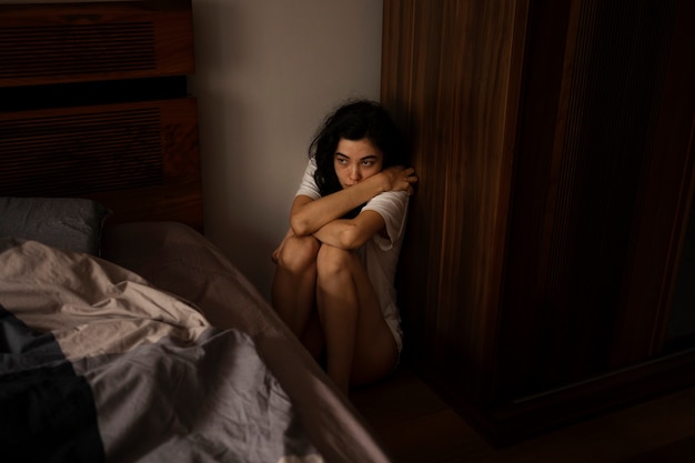 young woman dealing with anxiety