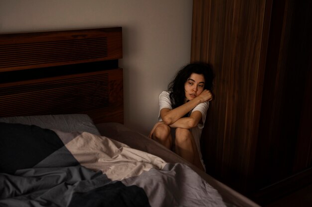young woman dealing with anxiety