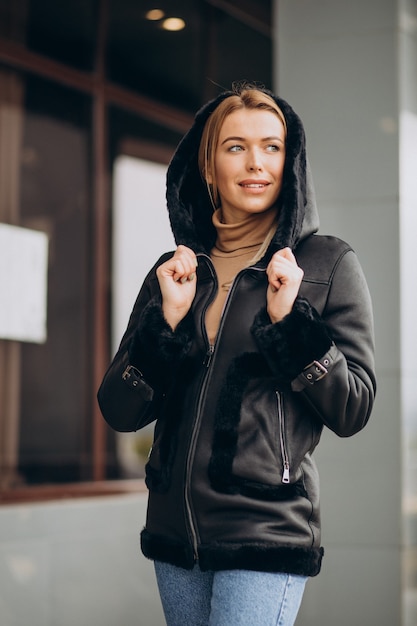 Young woman demonstrating upper cloths