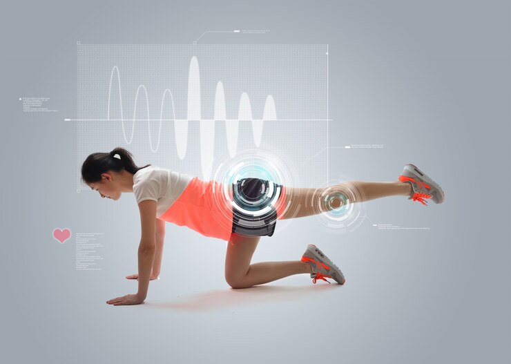 Free Photo young woman doing physical exercises