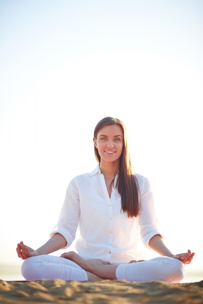 Young woman enjoying her free time