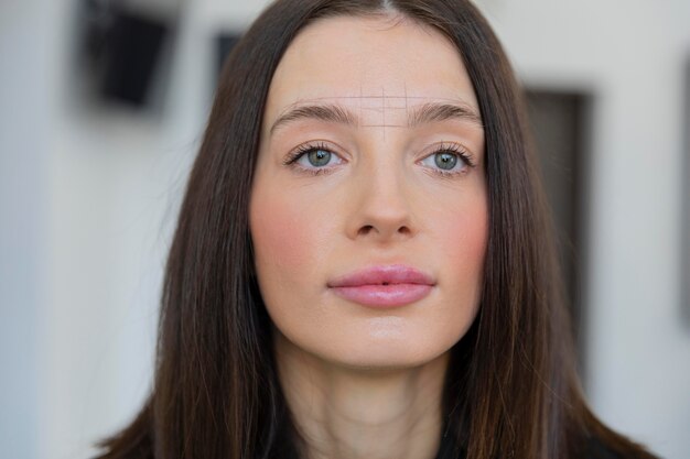 Young woman getting a beauty treatment