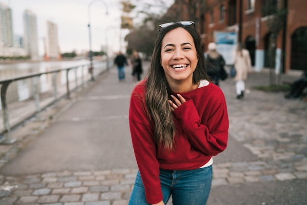 Young woman happy and excited.