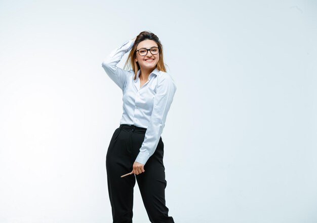 Young woman looking confident