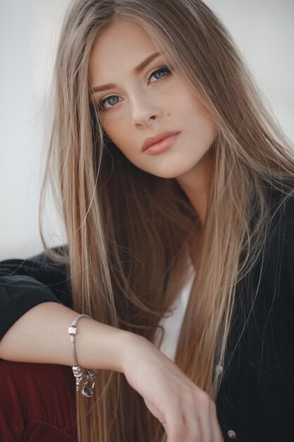 young woman portrait outdoor