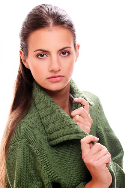 Young woman portrait posing