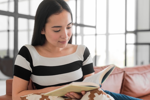 Young woman reading