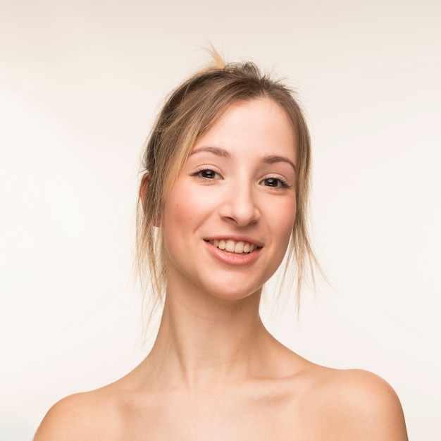 Young woman smiling portrait