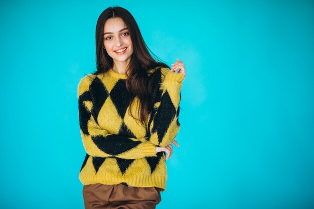 Young woman in a warm sweater