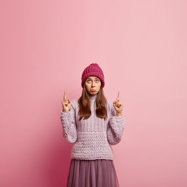 Young woman wearing fashionable clothes