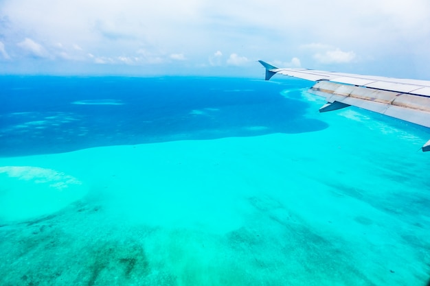 zanzibar flying sea sky ocean