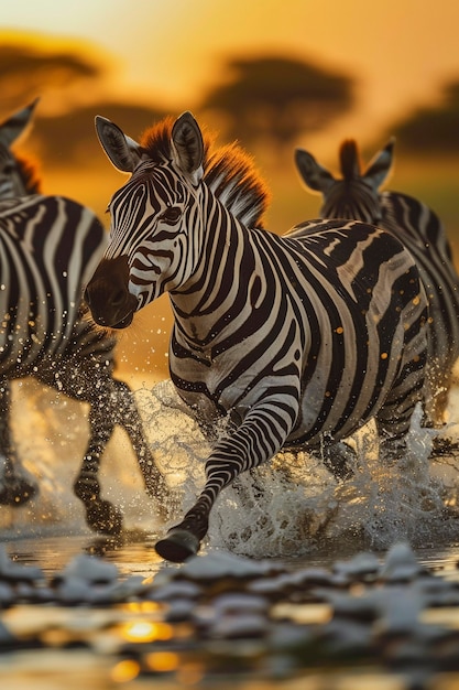 Free photo zebra in the wild