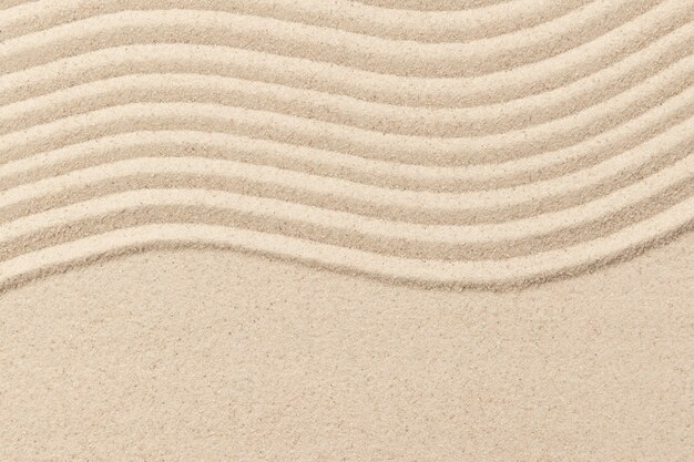 Zen sand wave textured background in wellness concept