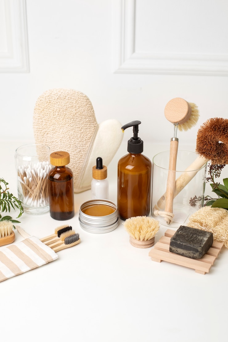 Free Photo zero waste beauty products