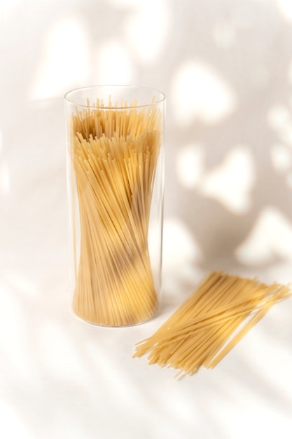 Zero waste container with spaghetti
