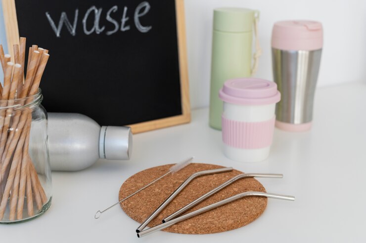 Free Photo zero waste wooden utensils