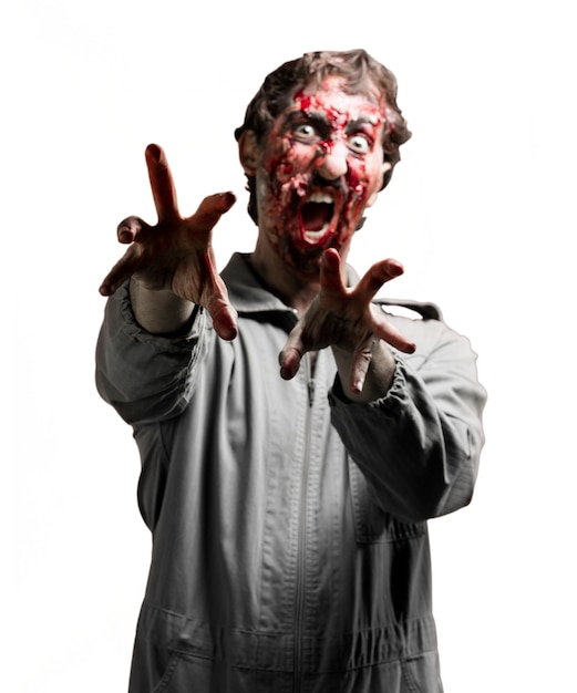 Foto gratuita zombie che si estende braccia