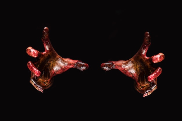 Zombie hand. Halloween theme concept.