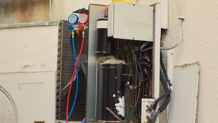 Free Photo zoom in shot of manifold meters